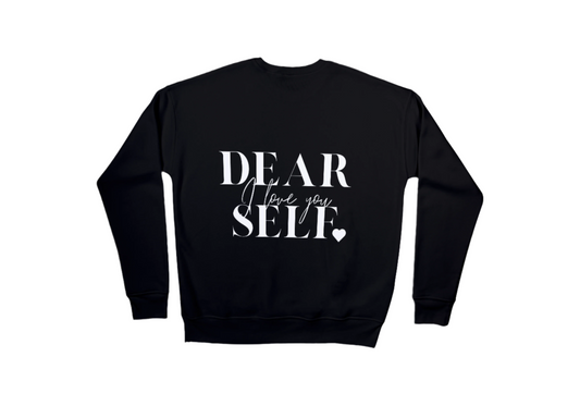 Black Dear Self Crewneck