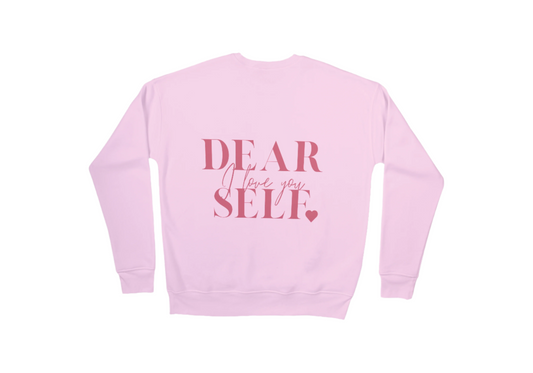 Pink Dear Self Crewneck