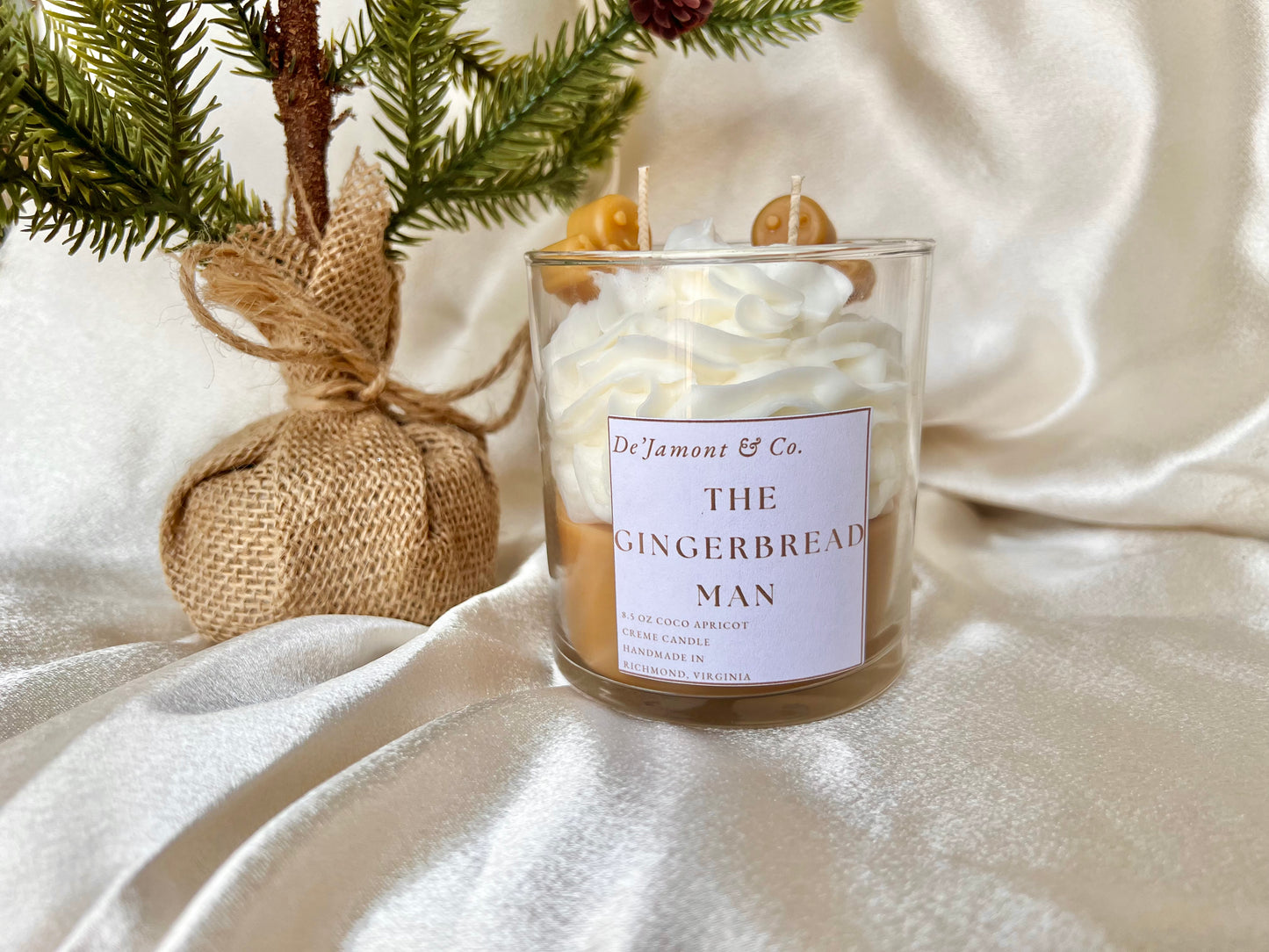 Gingerbread Man Candle