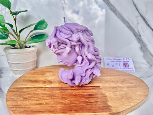 Purple Medusa Candle