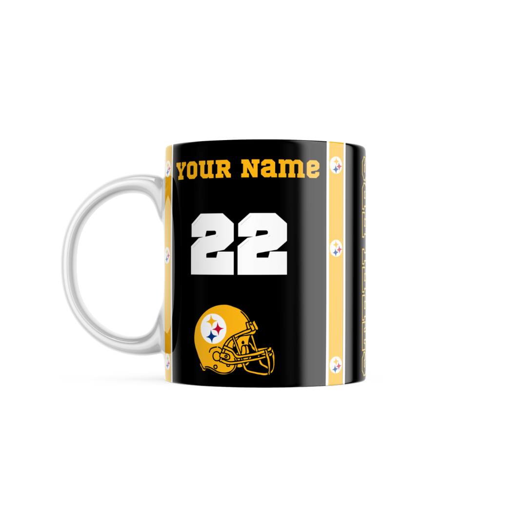 Pittsburgh Steelers Team Logo 16oz. Laser Etched Jump Mug